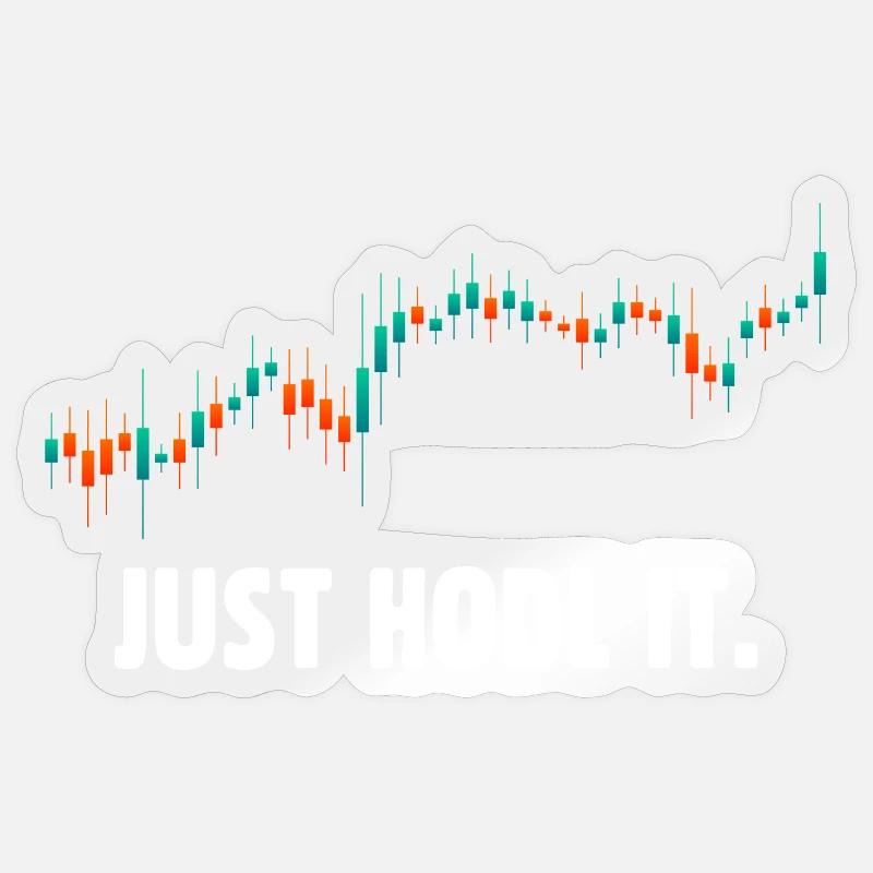 Halten Sie es einfach bitcoin Sticker Größe S (10 x 10 cm)