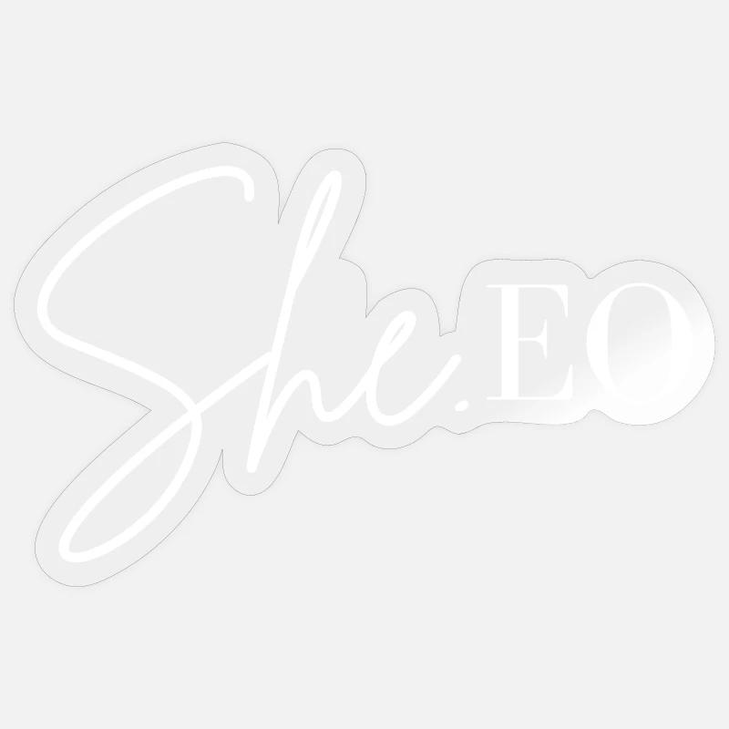 Sheeo - Sticker Größe S (10 x 10 cm) - Transparent glänzend