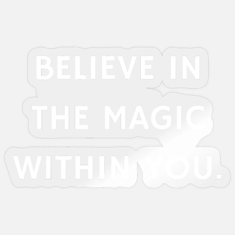 Empowering Inner Magic Typography Design Sticker size S (10 x 10 cm)