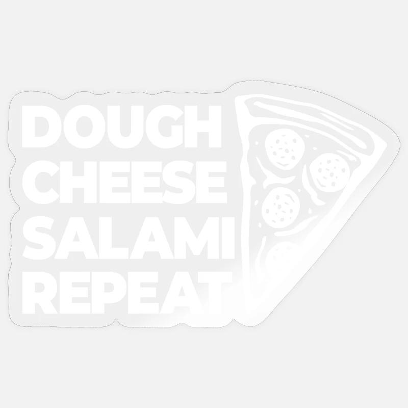 Dough Cheese Salami Again Sticker size S (10 x 10 cm)
