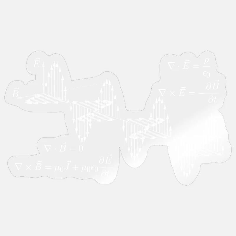 Maxwell's equations Sticker size S (10 x 10 cm)