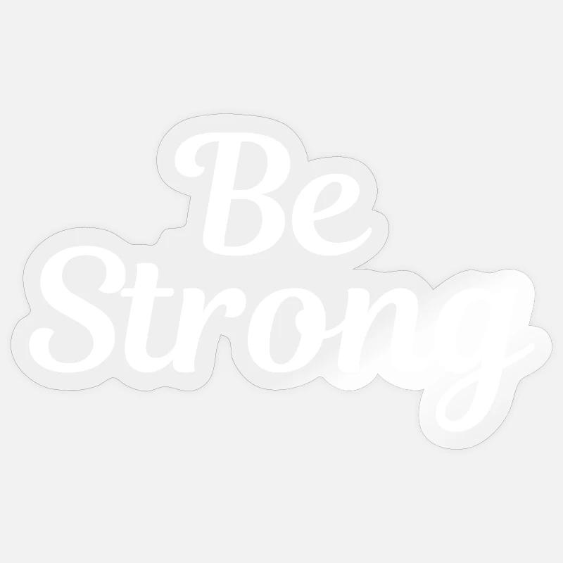 Sei STARK 4 Sticker Größe S (10 x 10 cm)