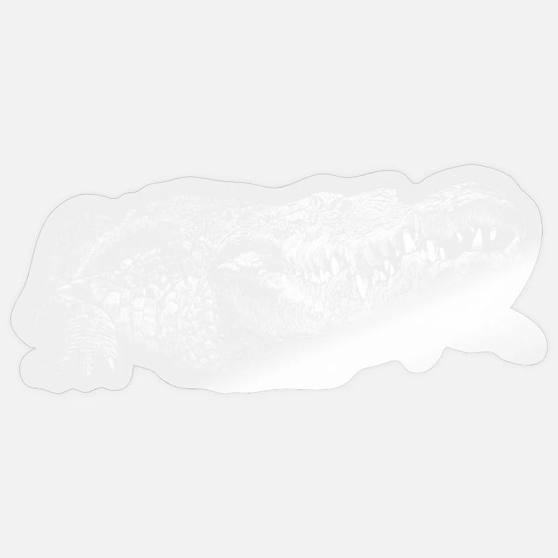 Crocodile - Sticker size S (10 x 10 cm) - transparent glossy