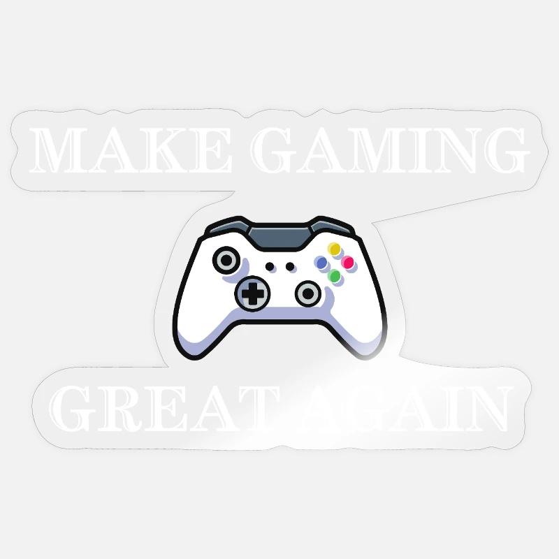 Make Gaming Great Again Sticker size S (10 x 10 cm)