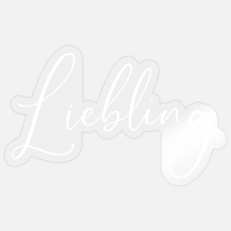 Darling / Conception d’écriture manuscrite Sticker taille S (10 x 10 cm)