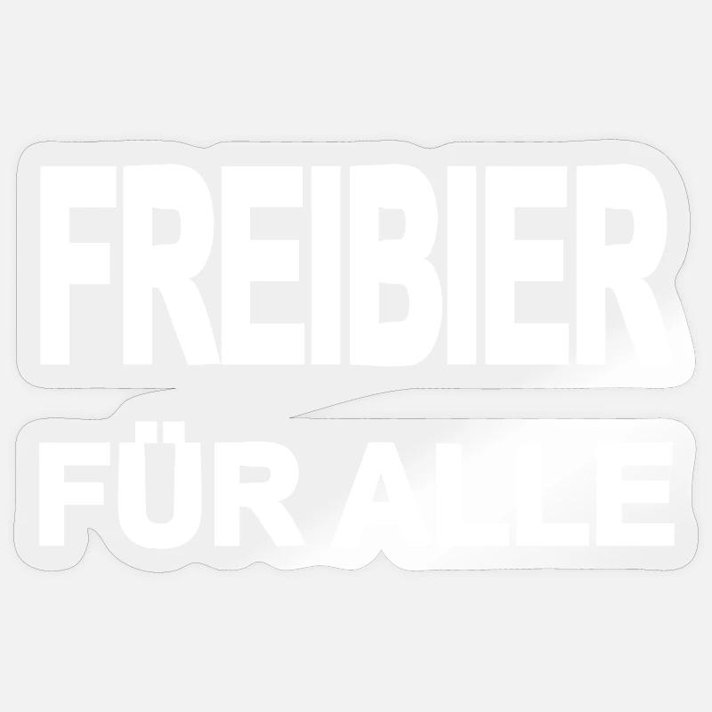 Freibier Sticker Größe S (10 x 10 cm)