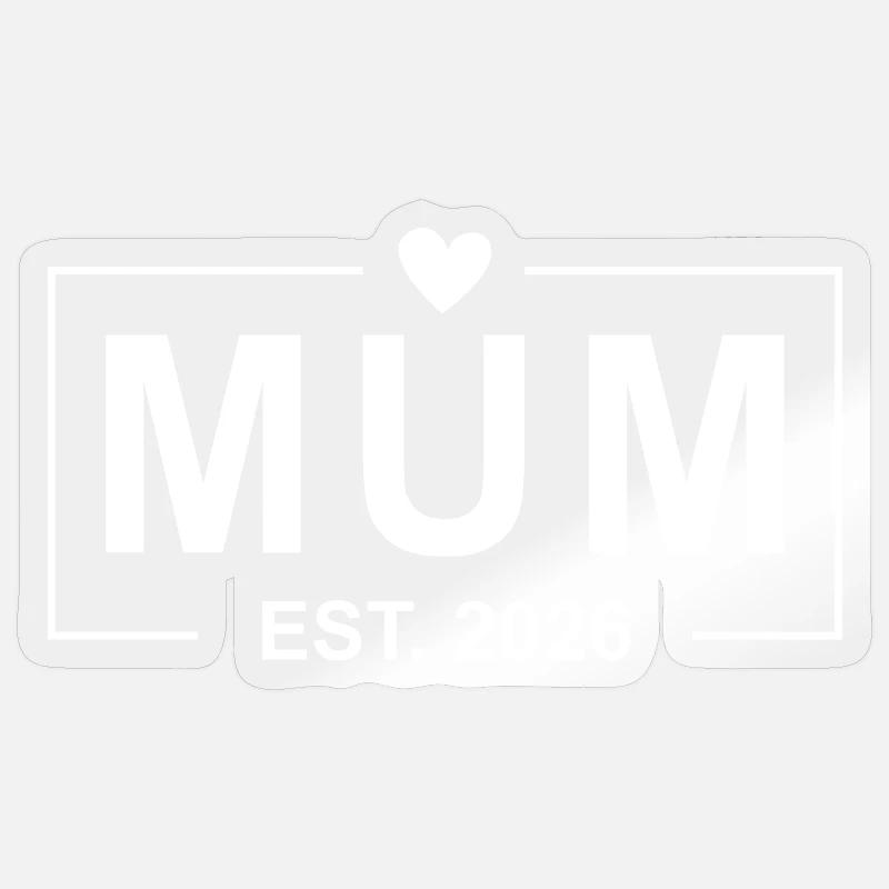 Mutter gestorben 2026 Sticker Größe S (10 x 10 cm)