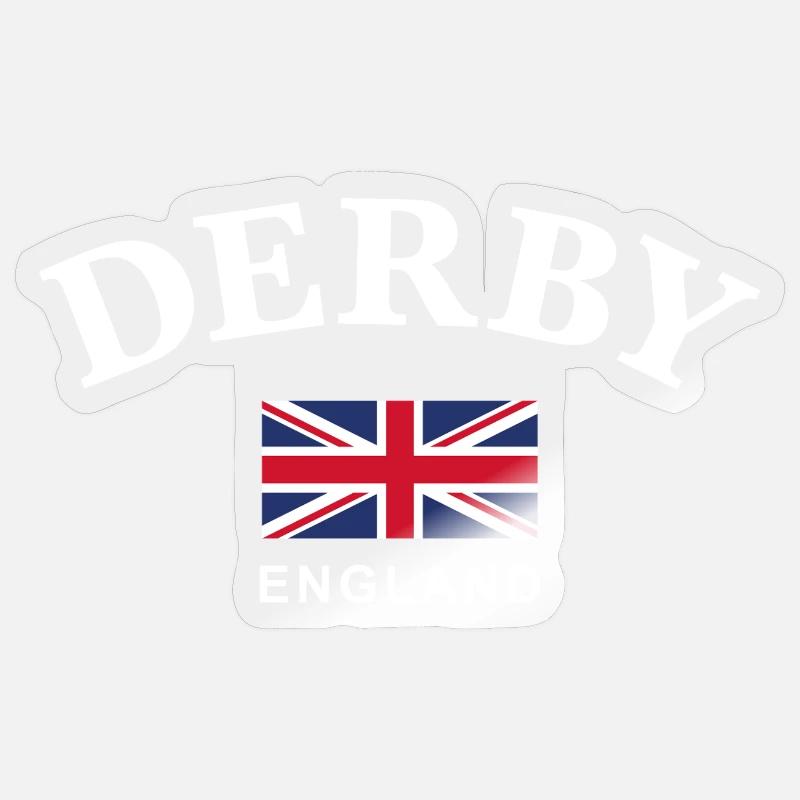 Derby, England - Sticker size S (10 x 10 cm) - transparent glossy