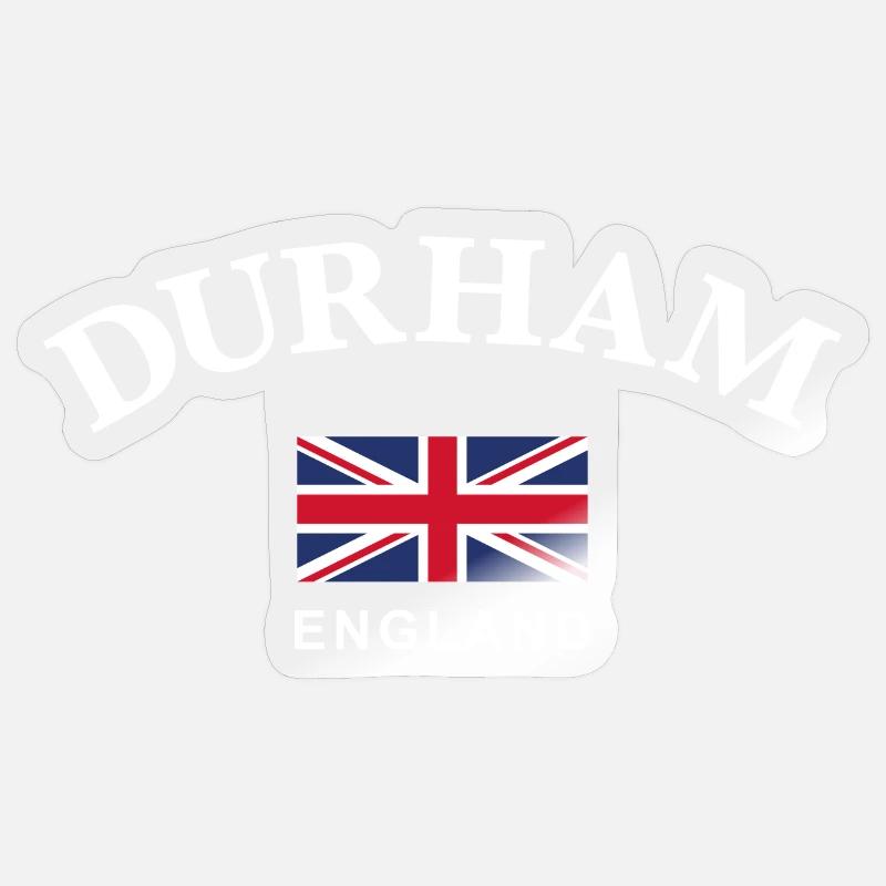Durham, England - Sticker size S (10 x 10 cm) - transparent glossy