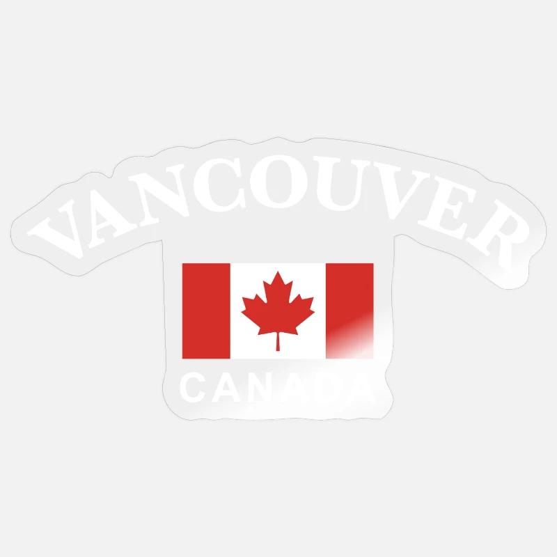 Vancouver, Canada - Sticker size S (10 x 10 cm) - transparent glossy