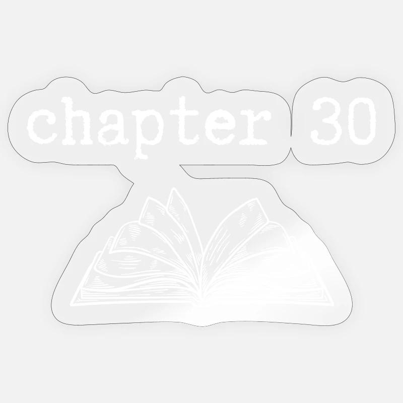 chapter 30 Birthday Sticker size S (10 x 10 cm)