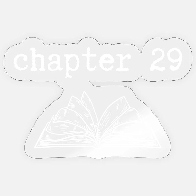 chapitre 29 Anniversaire - Sticker taille S (10 x 10 cm) - brillant transparent