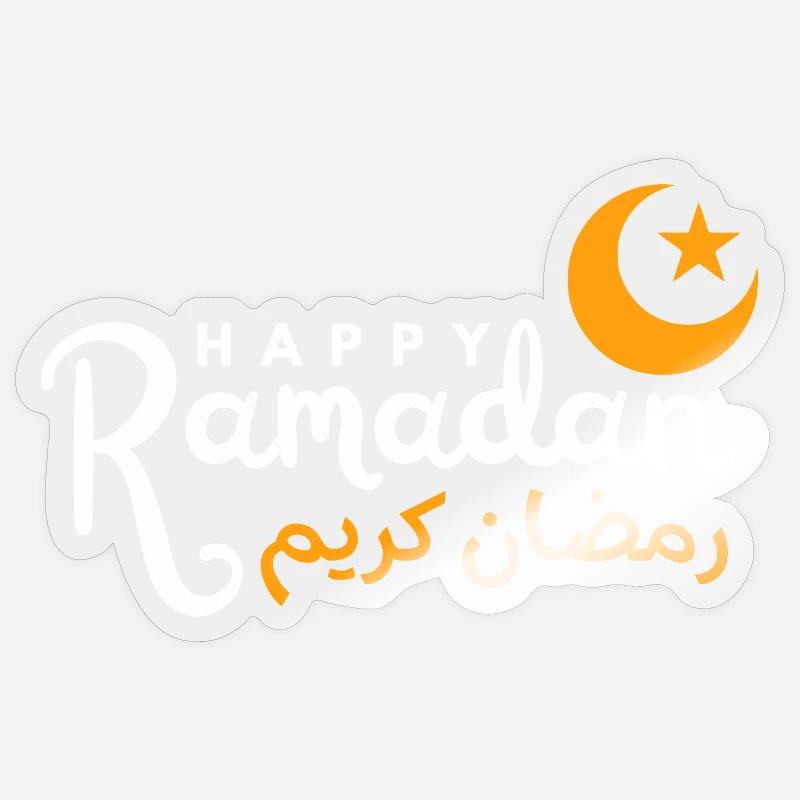 Ramadan Night Crescent Script Sticker size S (10 x 10 cm)