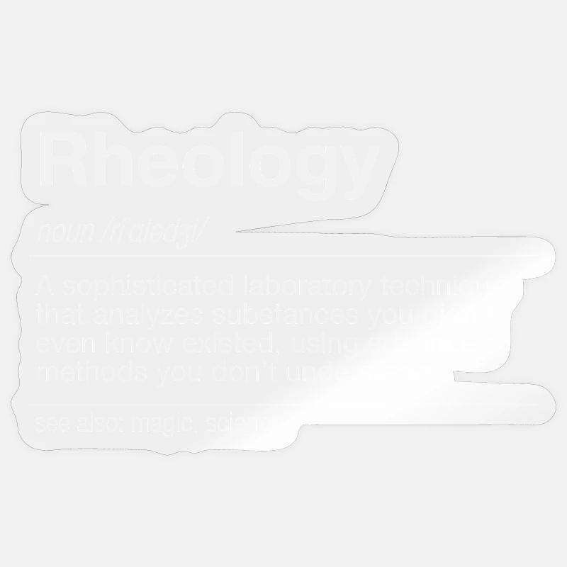 Rheology Flow Behavior Rheometry - Sticker size S (10 x 10 cm) - transparent glossy