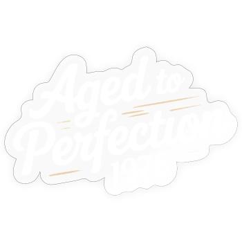 1976 Design for the 50 – For 50 Years - Sticker size S (10 x 10 cm) - transparent glossy - Front