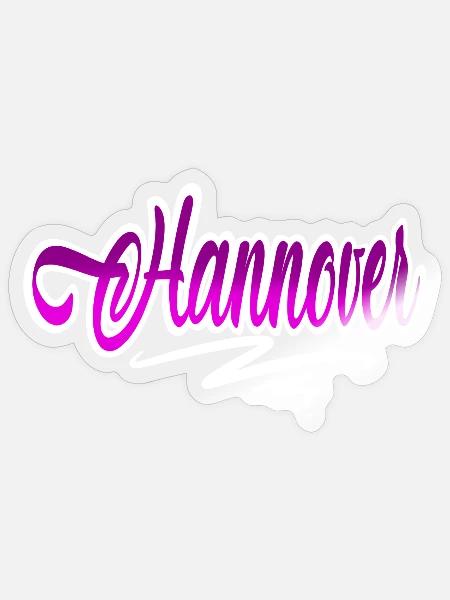 Hannover - Sticker Größe S (10 x 10 cm) - Transparent glänzend