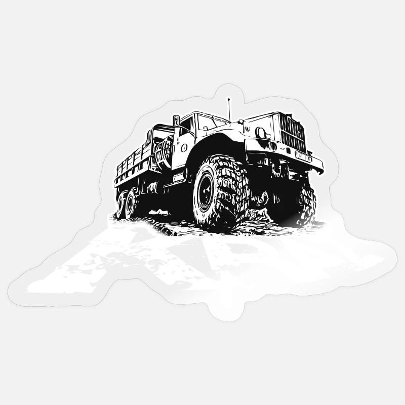 KRAZ lettering - Sticker size S (10 x 10 cm) - transparent glossy