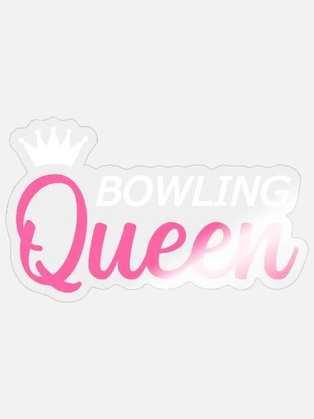 Bowling Kegeln - Sticker Größe S (10 x 10 cm) - Transparent glänzend
