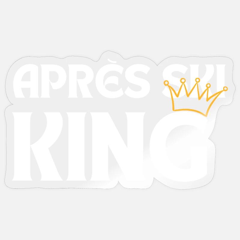 Apres Ski - Sticker Größe S (10 x 10 cm) - Transparent glänzend