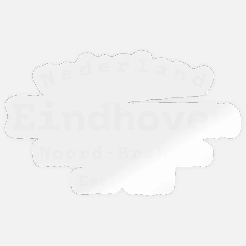 Eindhoven Pays-Bas - Sticker taille S (10 x 10 cm) - brillant transparent