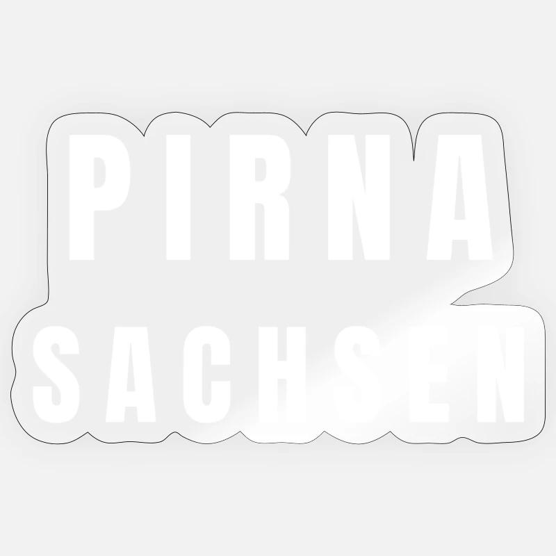 Pirna, Saxe - Sticker taille S (10 x 10 cm) - brillant transparent