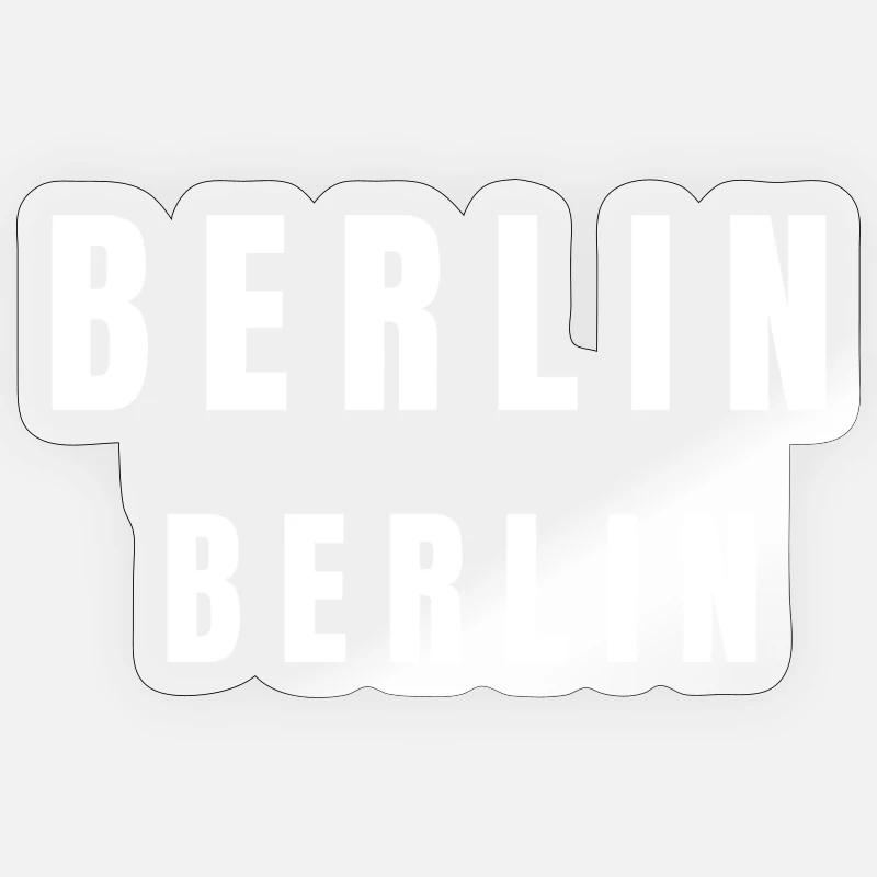 Berlin Berlin - Sticker size S (10 x 10 cm) - transparent glossy