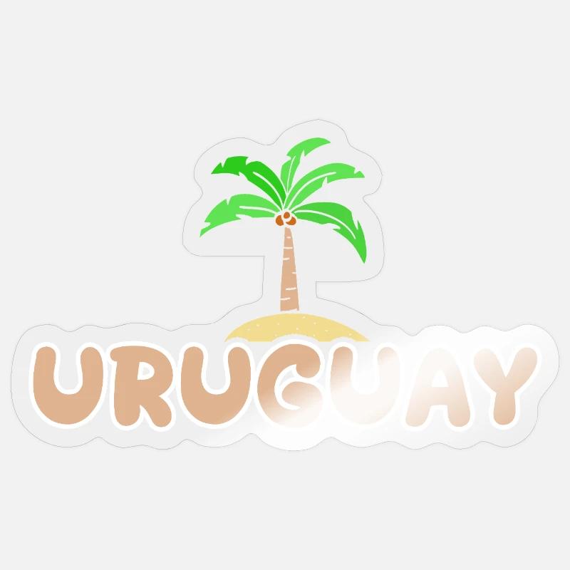 Uruguay as Uruguay - Sticker size S (10 x 10 cm) - transparent glossy