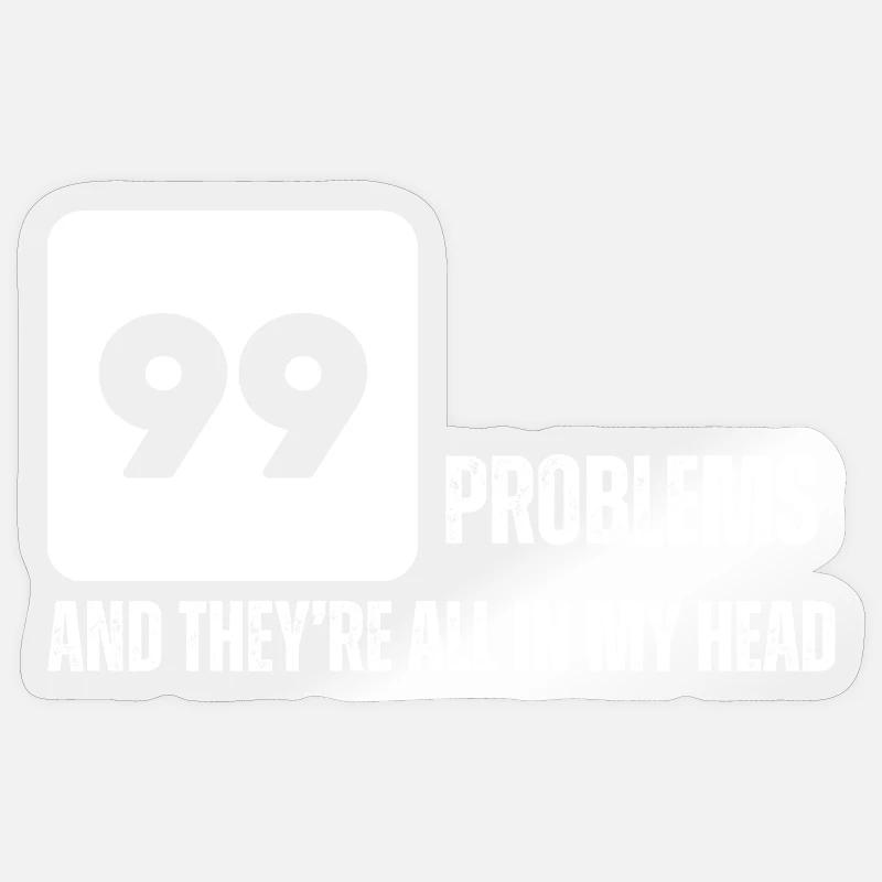 Bold Numeric Graphic Tee - Sticker size S (10 x 10 cm) - transparent glossy