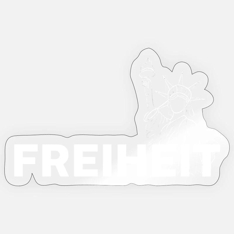 Freedom - Sticker size S (10 x 10 cm) - transparent glossy
