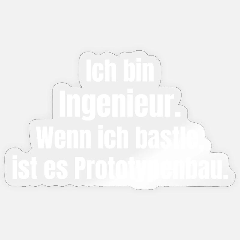 Ingénieur sur la construction de prototypes Sticker taille S (10 x 10 cm)