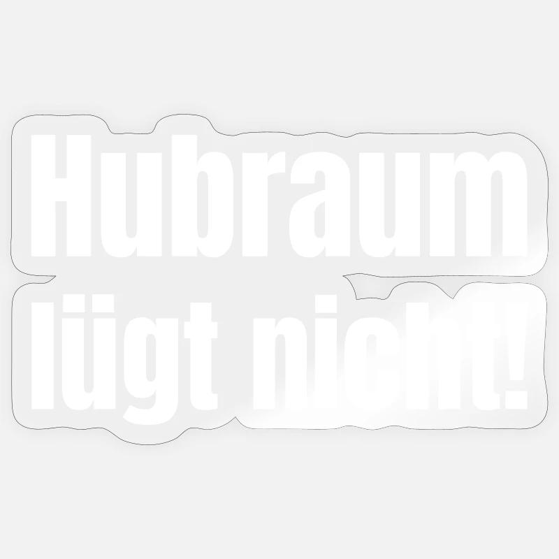 Displacement doesn't lie - Sticker size S (10 x 10 cm) - transparent glossy