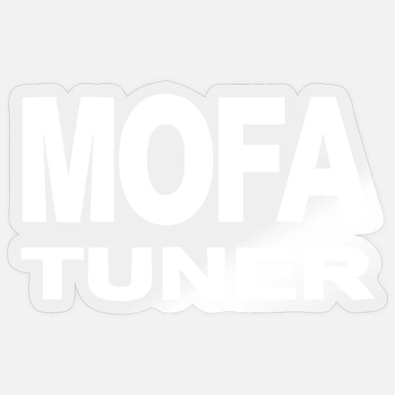 Moped - Sticker size S (10 x 10 cm) - transparent glossy
