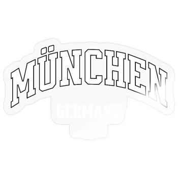 Munich Germany College Design - Sticker size S (10 x 10 cm) - transparent glossy - Front