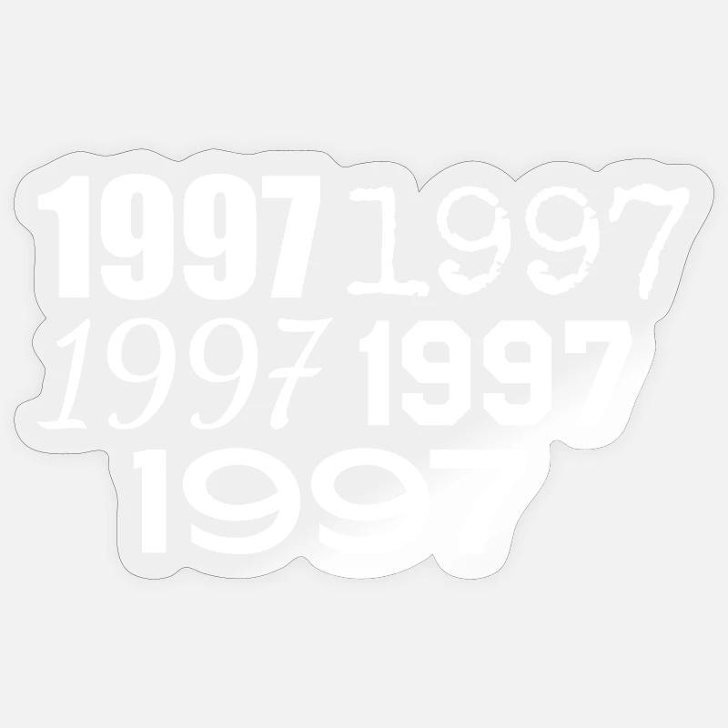 1997 - Sticker taille S (10 x 10 cm) - brillant transparent