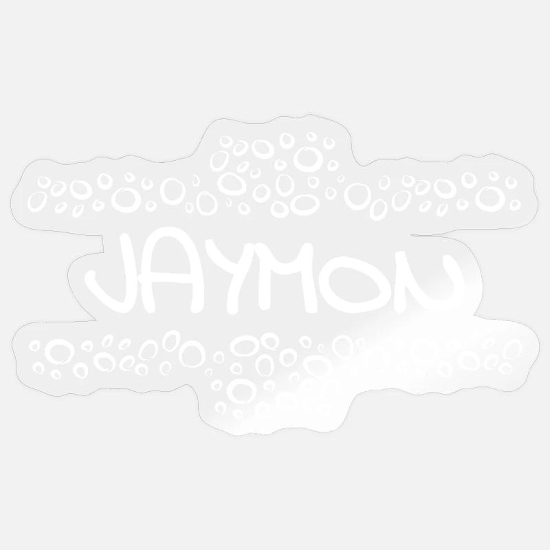 Jaymon - Sticker size S (10 x 10 cm) - transparent glossy