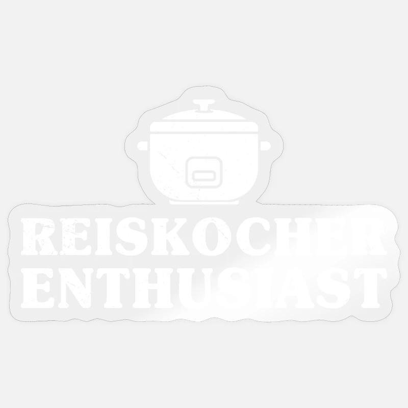 Cooking Rice Cooker ENTHUSIAST Fun Sticker size S (10 x 10 cm)