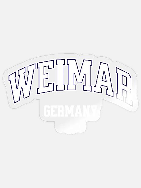 Weimar Germany Emblem - Sticker size S (10 x 10 cm) - transparent glossy