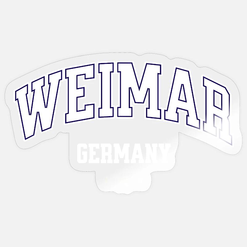Weimar Deutschland Emblem Sticker Größe S (10 x 10 cm)