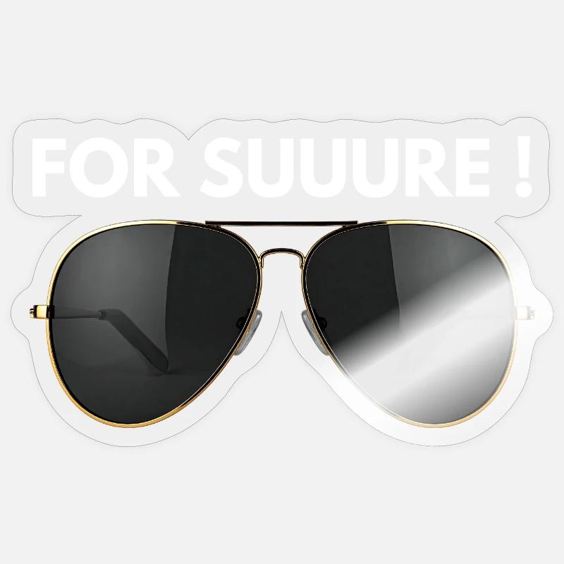 Affirmative Botschaft mit minimalistischem Stil Sticker Größe S (10 x 10 cm)