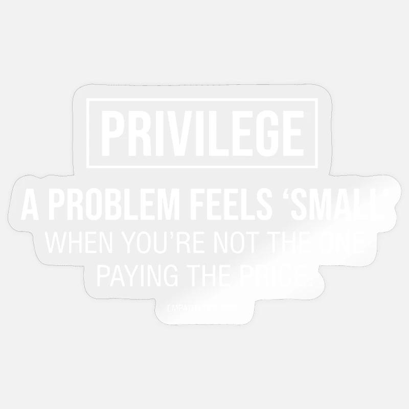 Empathy Statement Typography Sticker size S (10 x 10 cm)