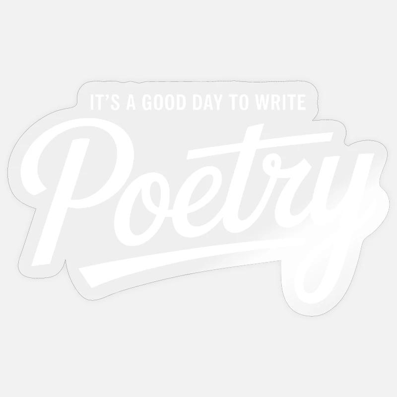 Midnight Verse Script Tee Sticker taille S (10 x 10 cm)