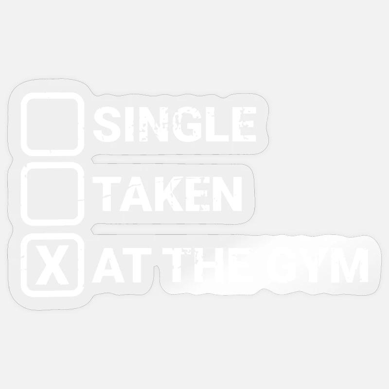 Gym Relationship Status Sticker size S (10 x 10 cm)