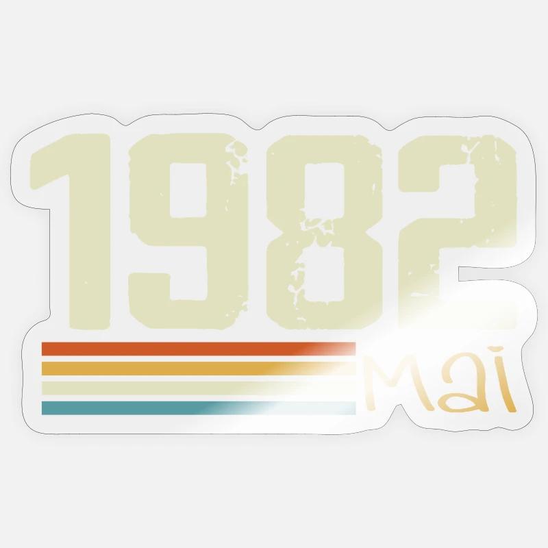 May 1982 Sticker size S (10 x 10 cm)