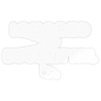 Investisseur en uranium ignoré la chemise essentielle - Sticker taille S (10 x 10 cm) - brillant transparent - Devant