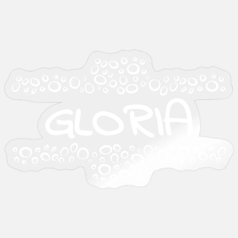 Bébé Gloria - Sticker taille S (10 x 10 cm) - brillant transparent