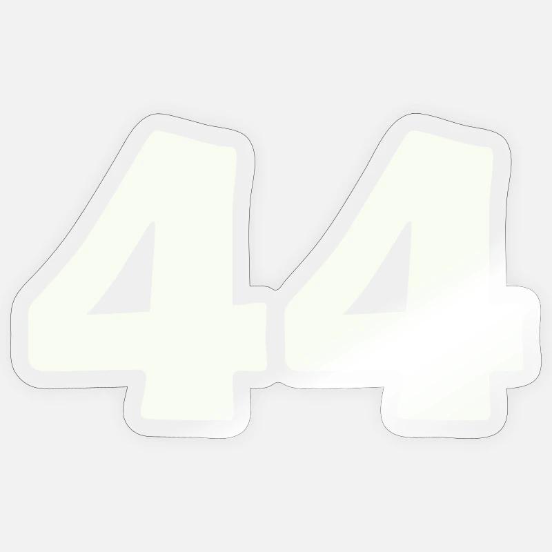44 - Sticker size S (10 x 10 cm) - transparent glossy