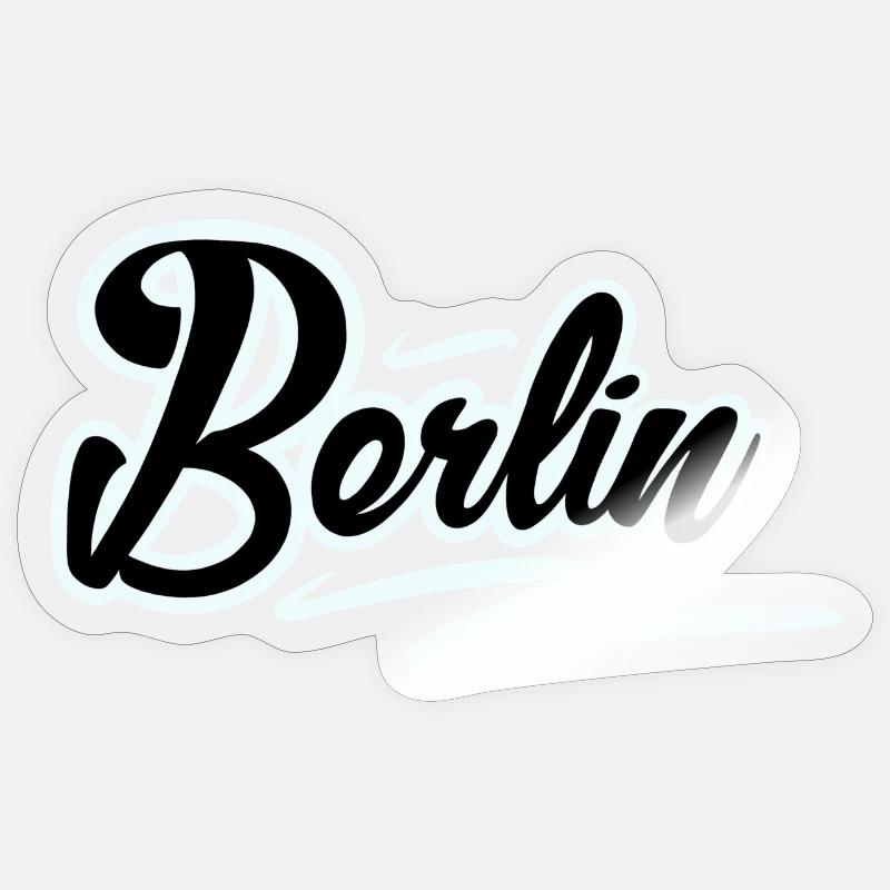 Berlin - Sticker Größe S (10 x 10 cm) - Transparent glänzend