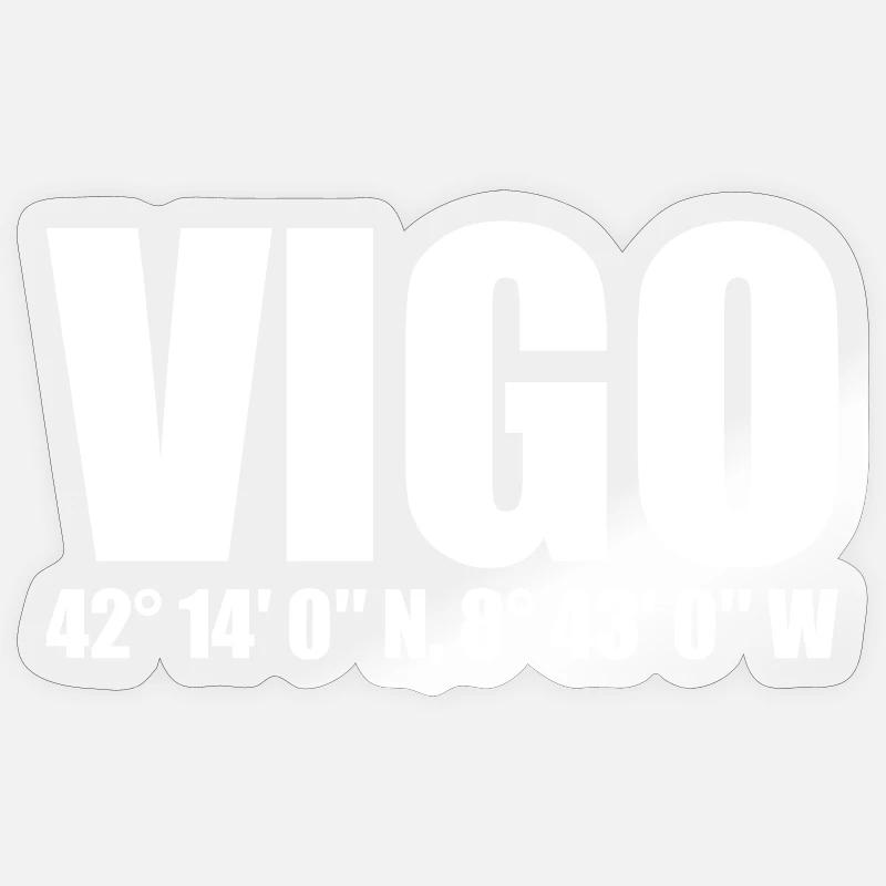 Vigo Coordinates Sticker size S (10 x 10 cm)
