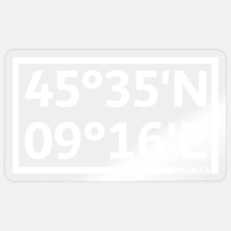 Monza Coordinates Sticker size S (10 x 10 cm)