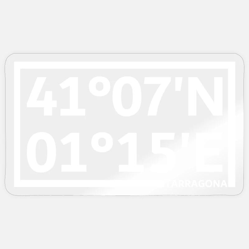 Tarragona Coordinates Sticker size S (10 x 10 cm)